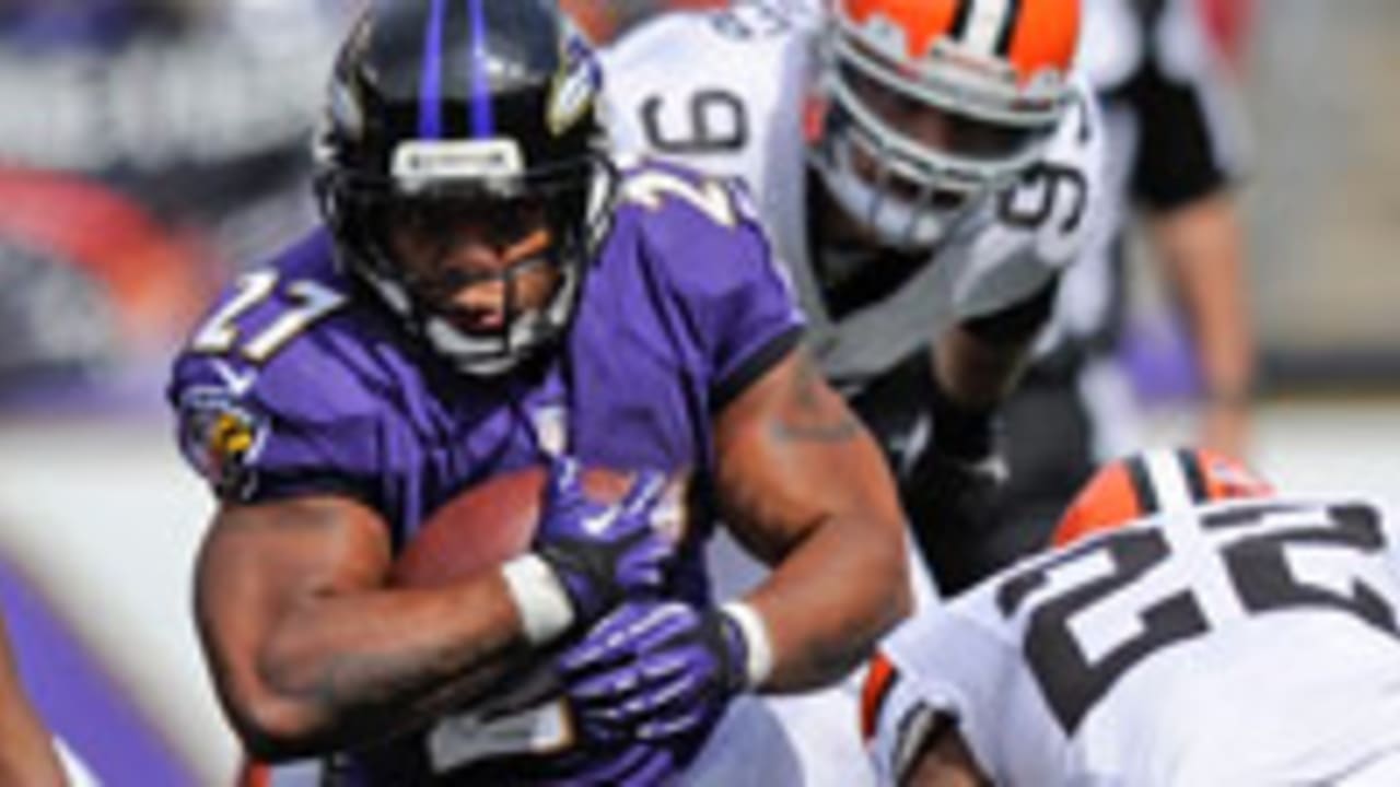 Ray Rice suffers hip flexor strain during Ravens' win