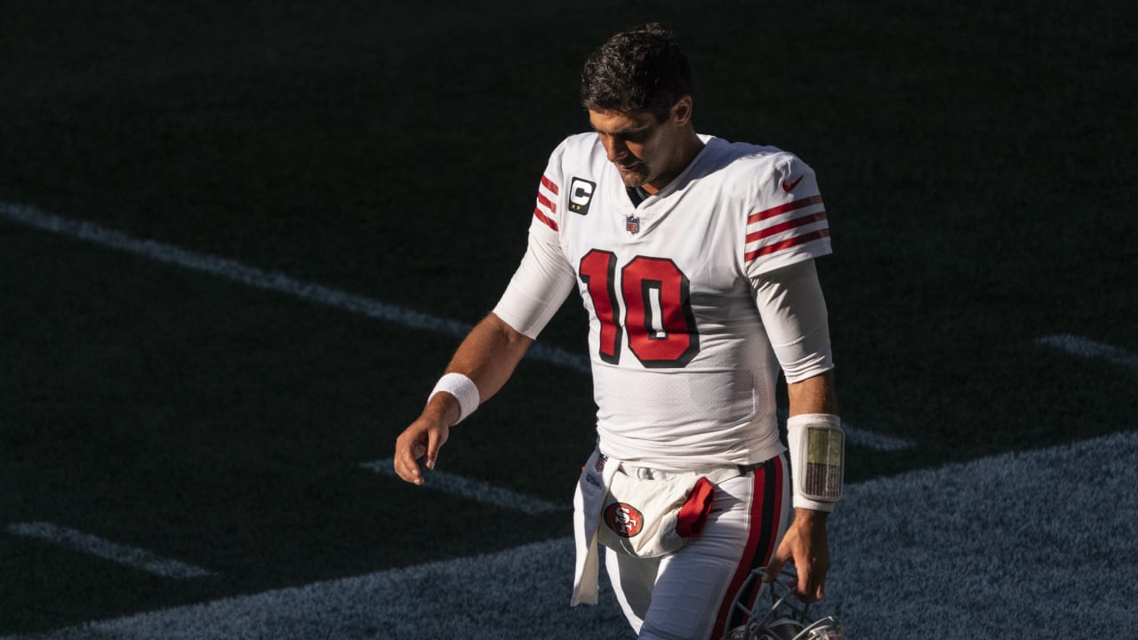 Despite latest injury battle, Kyle Shanahan expects Jimmy Garoppolo to lead  49ers next season