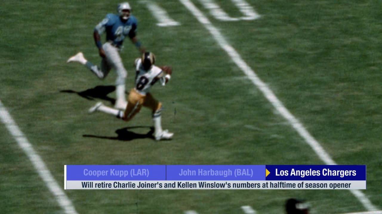 Los Angeles Chargers will retire Charlie Joiner's and Kellen