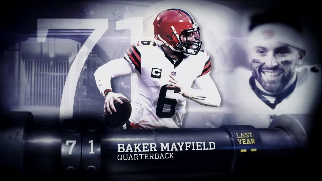 Top 100 Players Of 2021 Cleveland Browns Quarterback Baker Mayfield No 71
