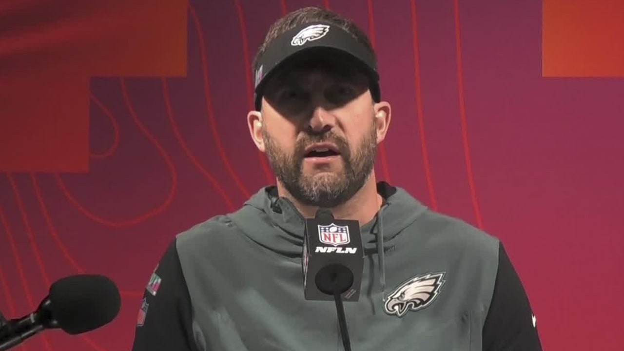 Eagles head coach Nick Sirianni holds press conference one day