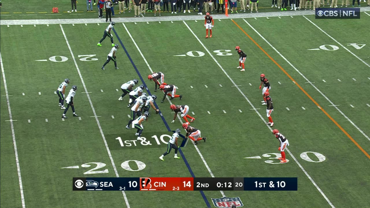 Cincinnati Bengals defensive end Cam Sample can't be contained on sack ...