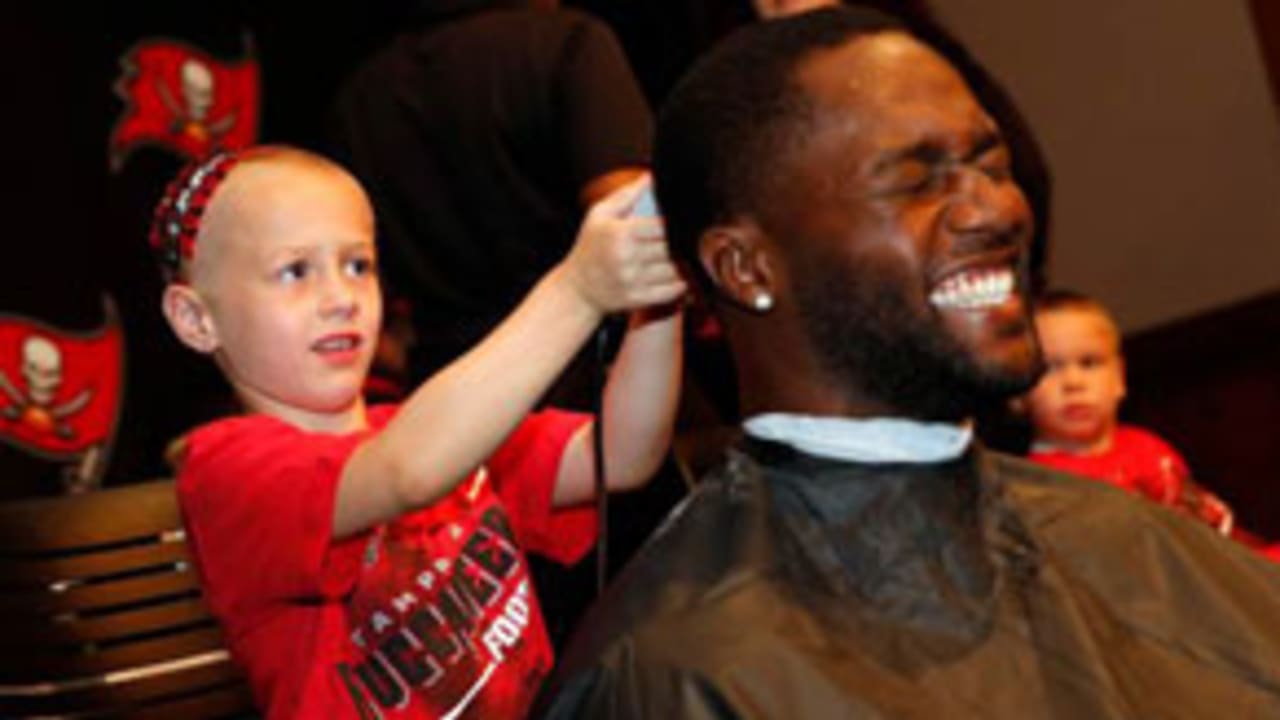 NFL Health Update Bucs players shave heads for cancer fundraiser