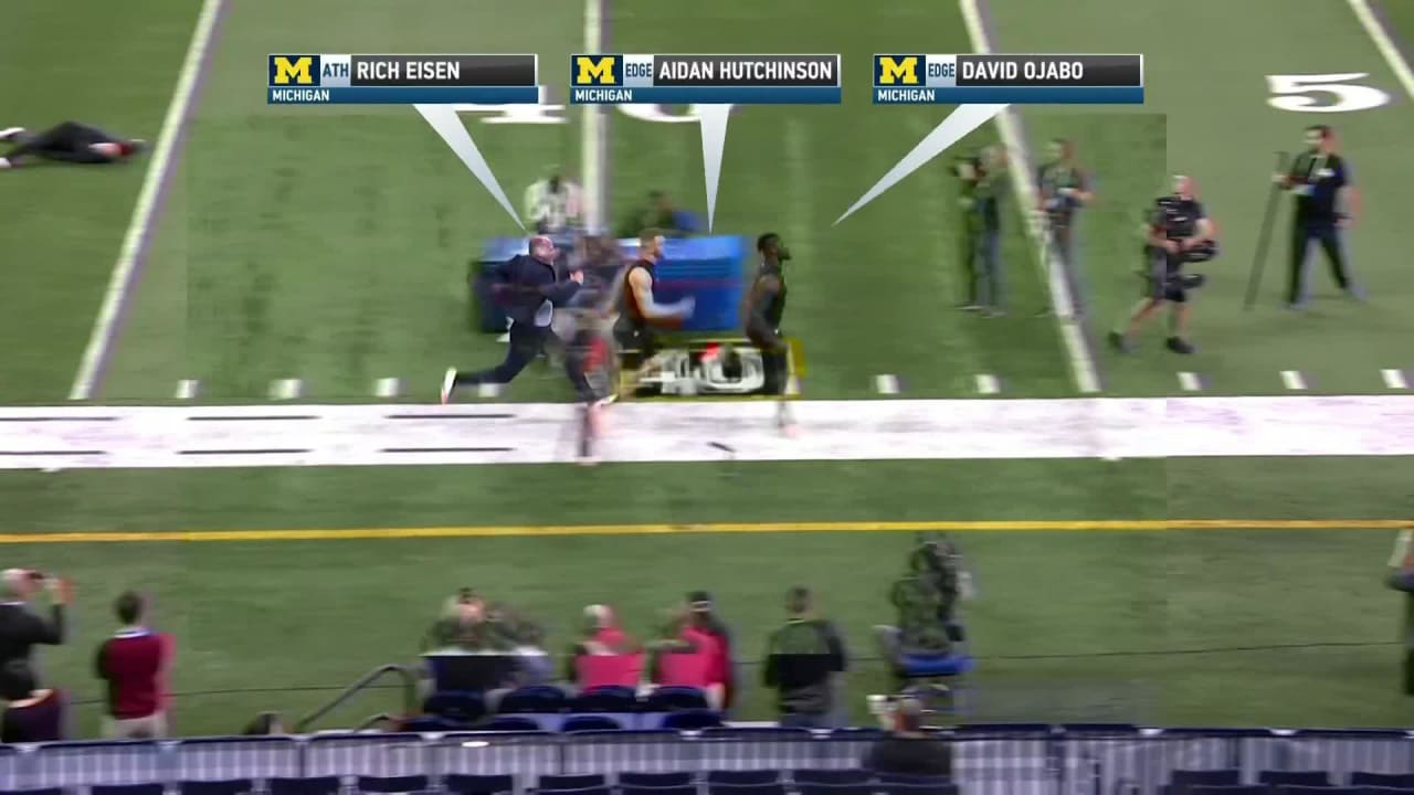 NFL Network's Rich Eisen races top 2022 NFL Scouting Combine prospects