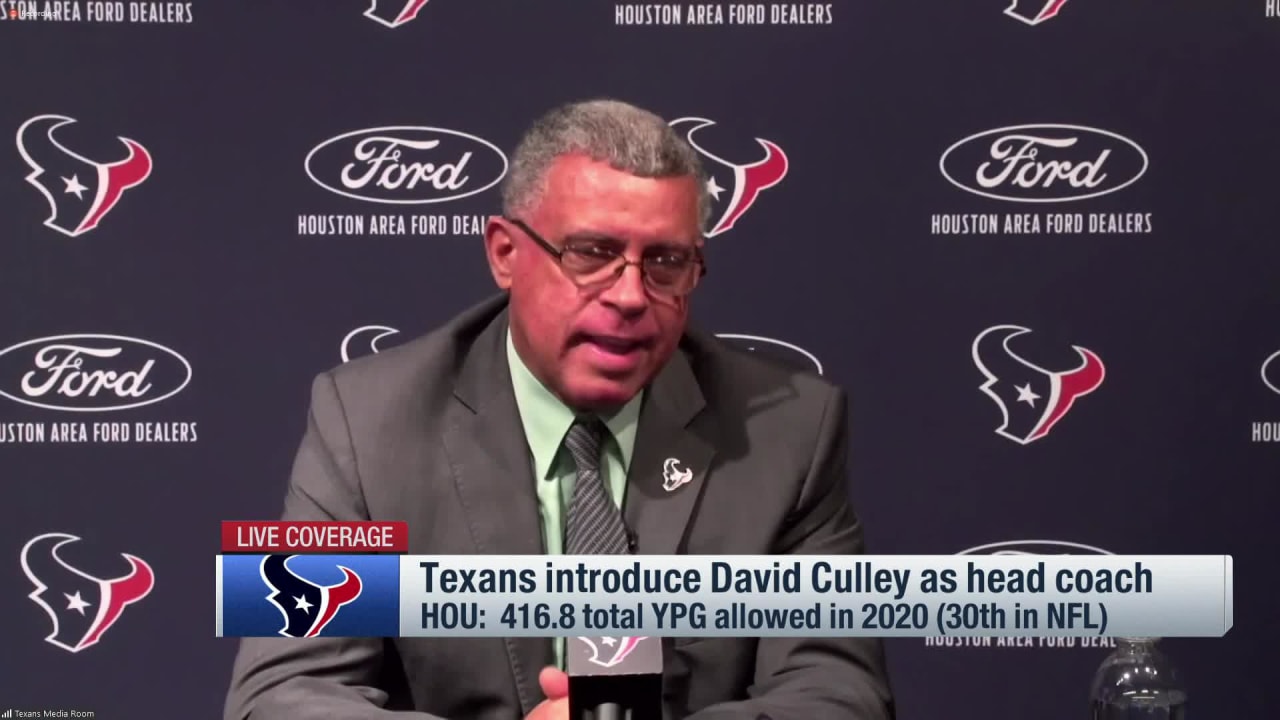 Houston Texans introduce David Culley as head coach