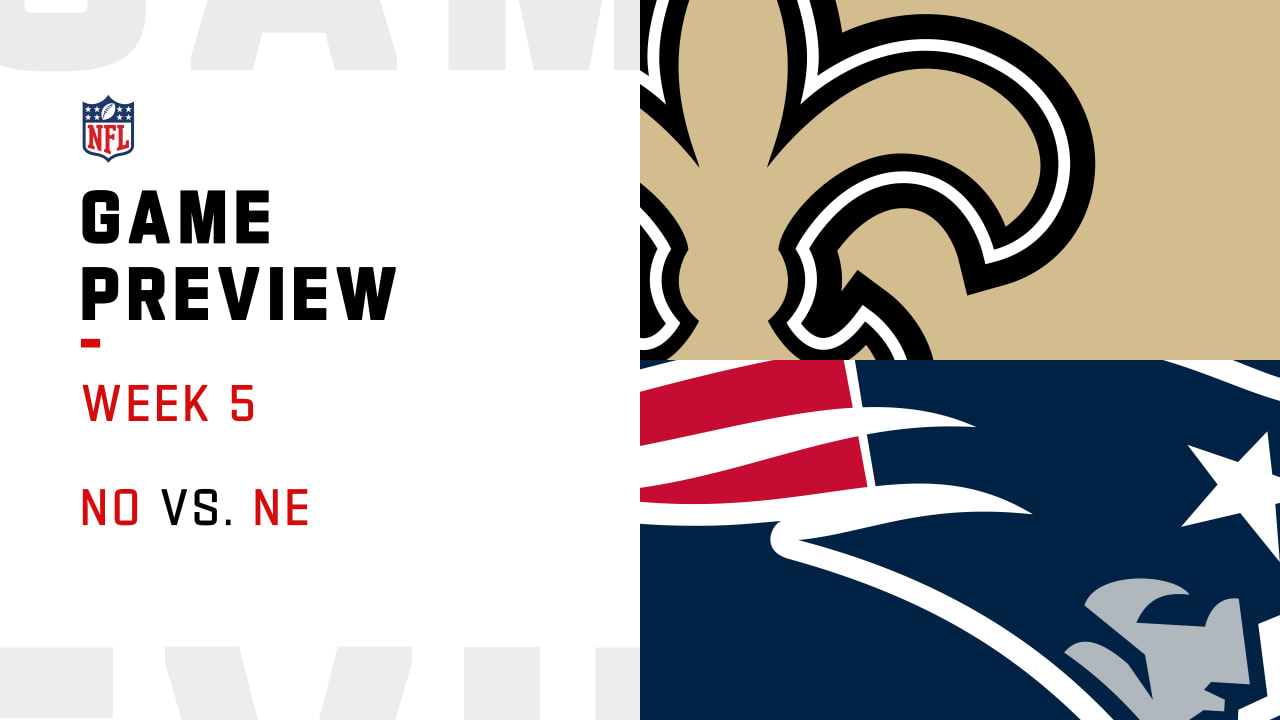 New England Patriots vs New Orleans Saints: Week 5 NFL Game