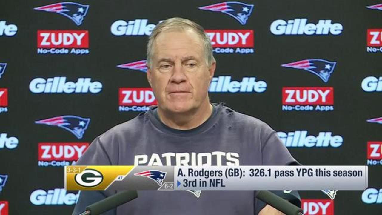 New England Patriots head coach Bill Belichick: Green Bay Packers ...