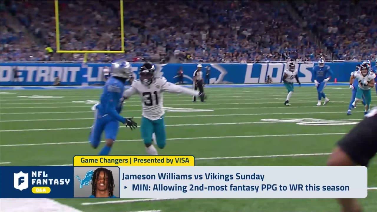 Jameson Williams and D'Onta Foreman will be Game Changers in Week 14