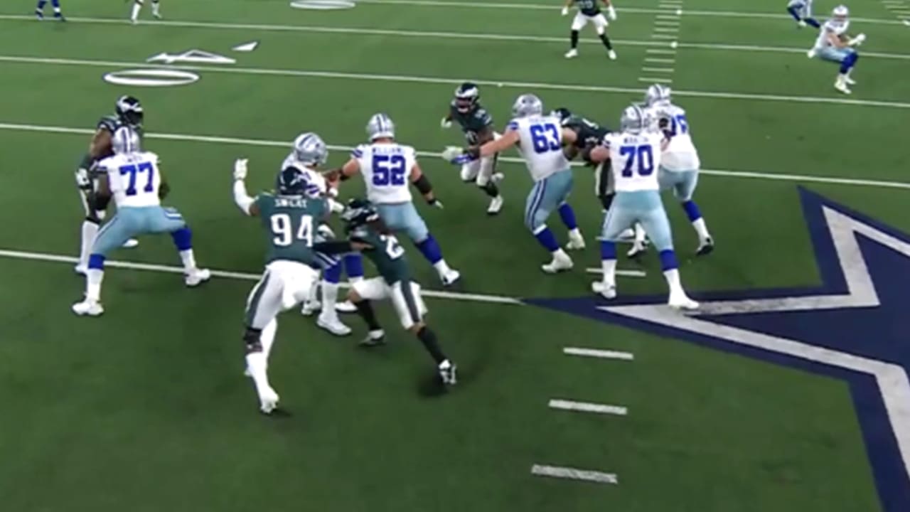 Dak Prescott throws PICK 6 to Josh Sweat 