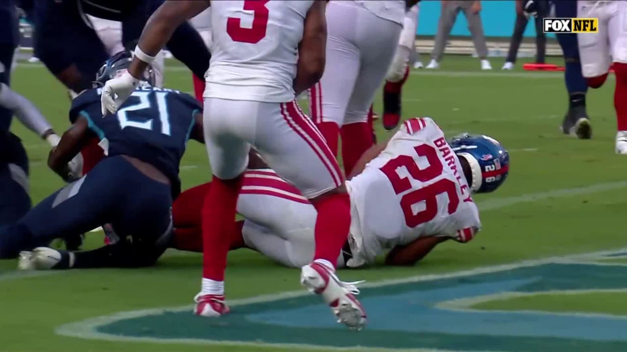 Tennessee Titans stunned by NY Giants, Saquon Barkley 2-point conversion