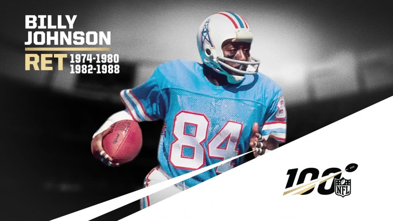 NFL AllTime Team Billy 'White Shoes' Johnson