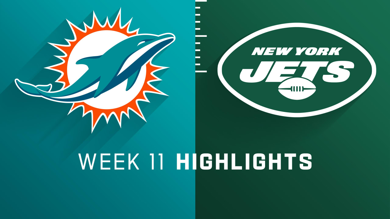 Miami Dolphins vs. New York Jets highlights Week 11