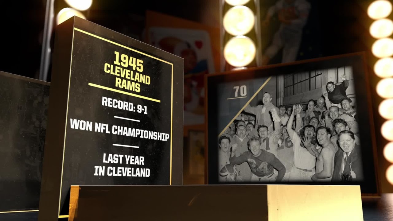 NFL 100 Greatest' Teams, No. 70: 1945 Cleveland Rams