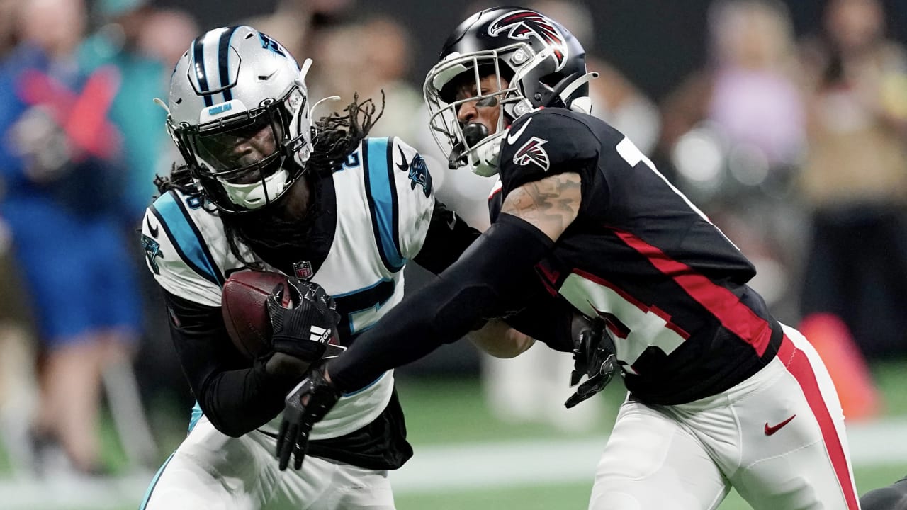 WATCH: Panthers CB Donte Jackson makes one-handed INT vs. Falcons