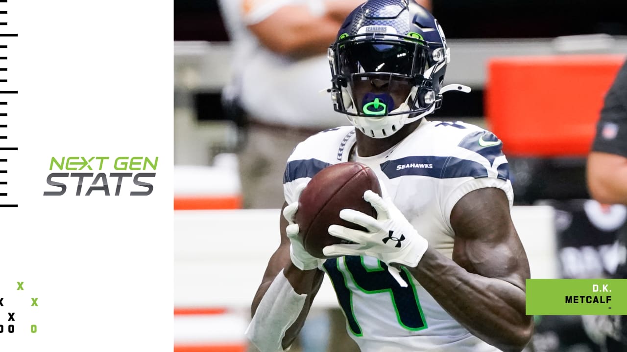 Seattle Seahawks wide receiver DK Metcalf's five fastest receiving