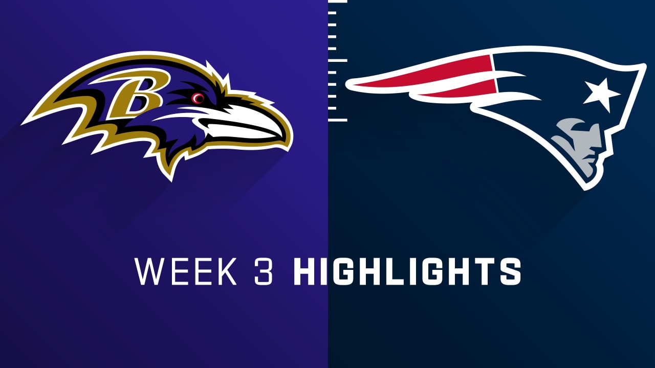 Baltimore Ravens vs. New England Patriots highlights