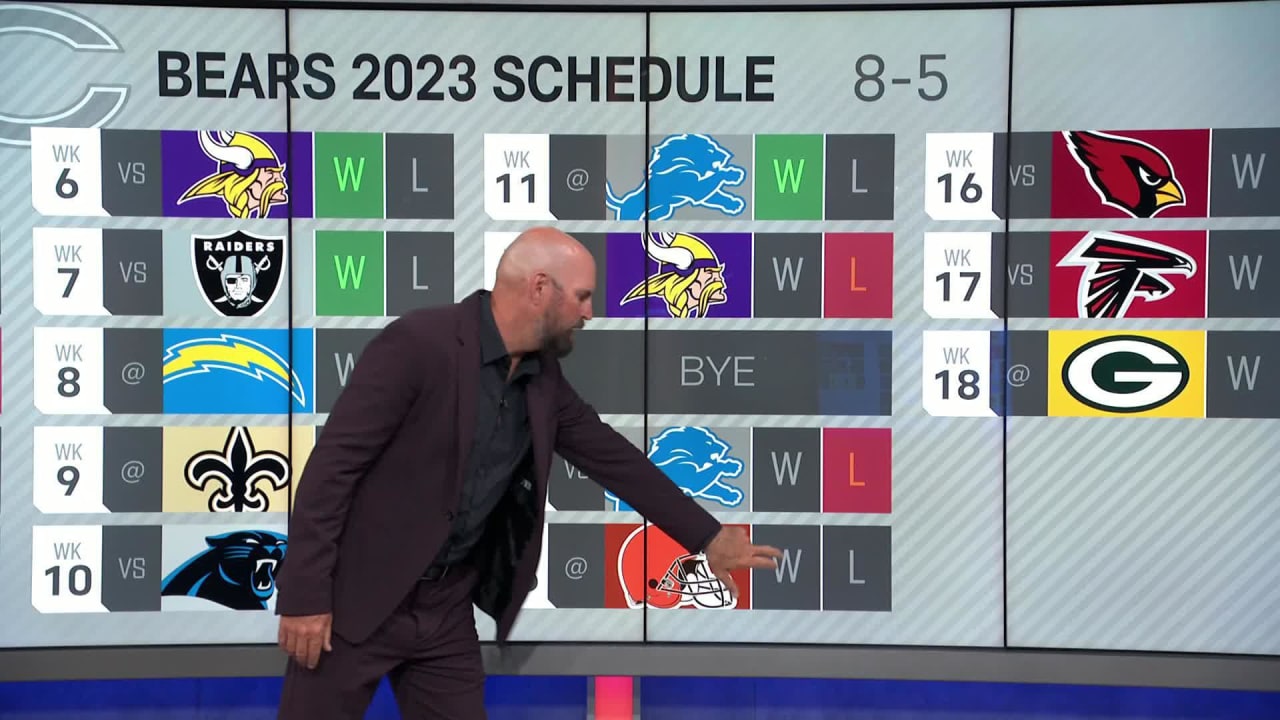NFL Network Adam Rank's gamebygame predictions for Chicago Bears in 2023