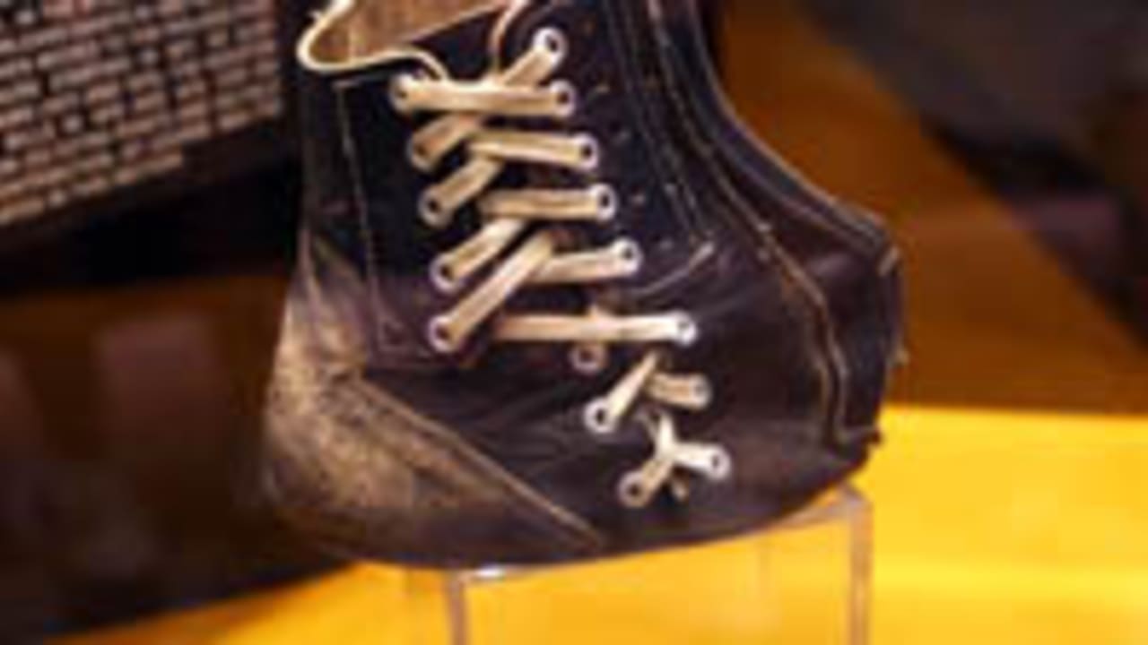 Tom Dempsey's record-setting shoe at Hall of Fame