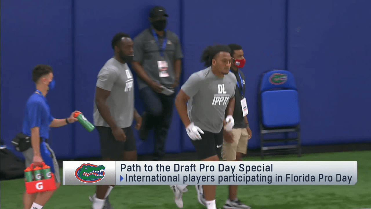 NFL International Player Pathway pro day highlights