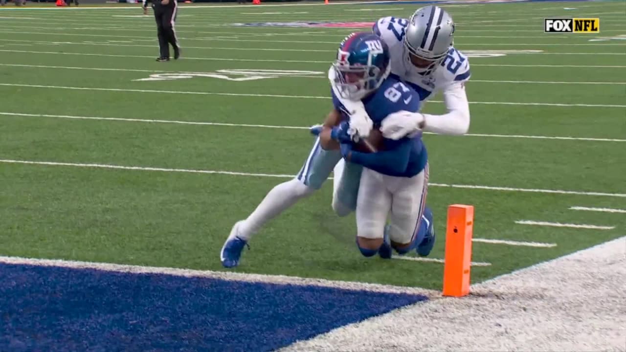 Dallas Cowboys cornerback Trevon Diggs (7) in coverage during an NFL  football game against the New York Giants, Sunday, Dec. 19, 2021, in East  Rutherford, N.J. The Dallas Cowboys defeated the New