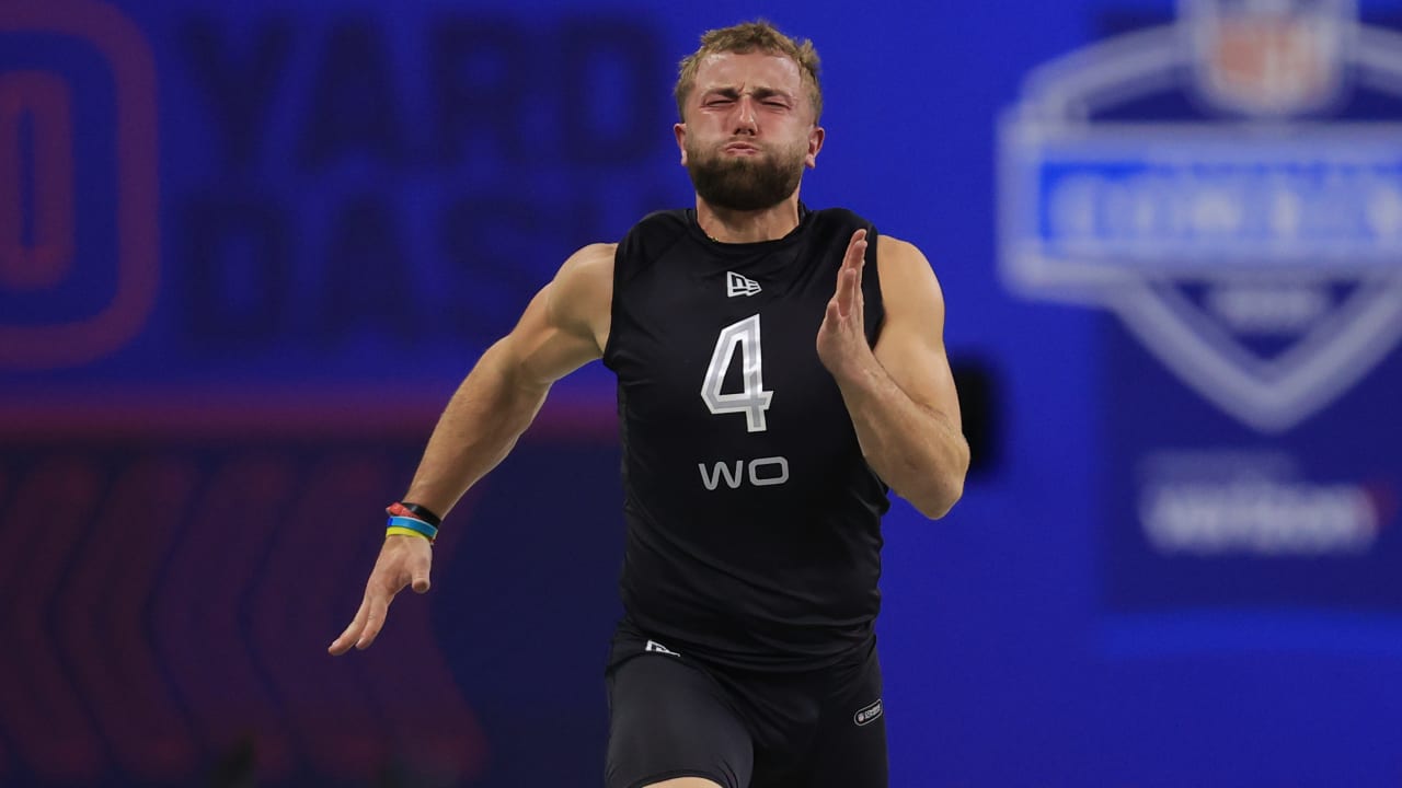 Wide receiver Slade Bolden runs official 4.66second 40yard dash at