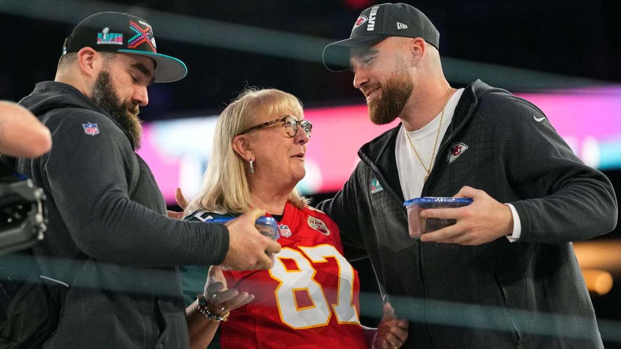 Jets Sauce Gardner Talking Sauce with Eagles Jason Kelce and Chiefs Travis  Kelce