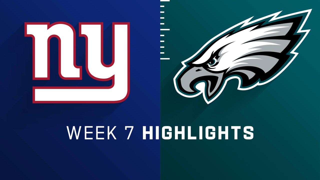 New York Giants vs. Philadelphia Eagles highlights Week 7