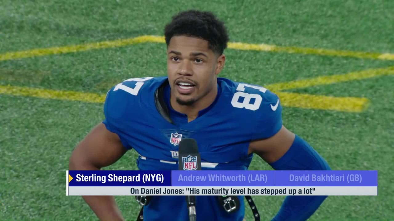 New York Giants WR Sterling Shepard praises Daniel Jones' maturity after  win vs. Eagles