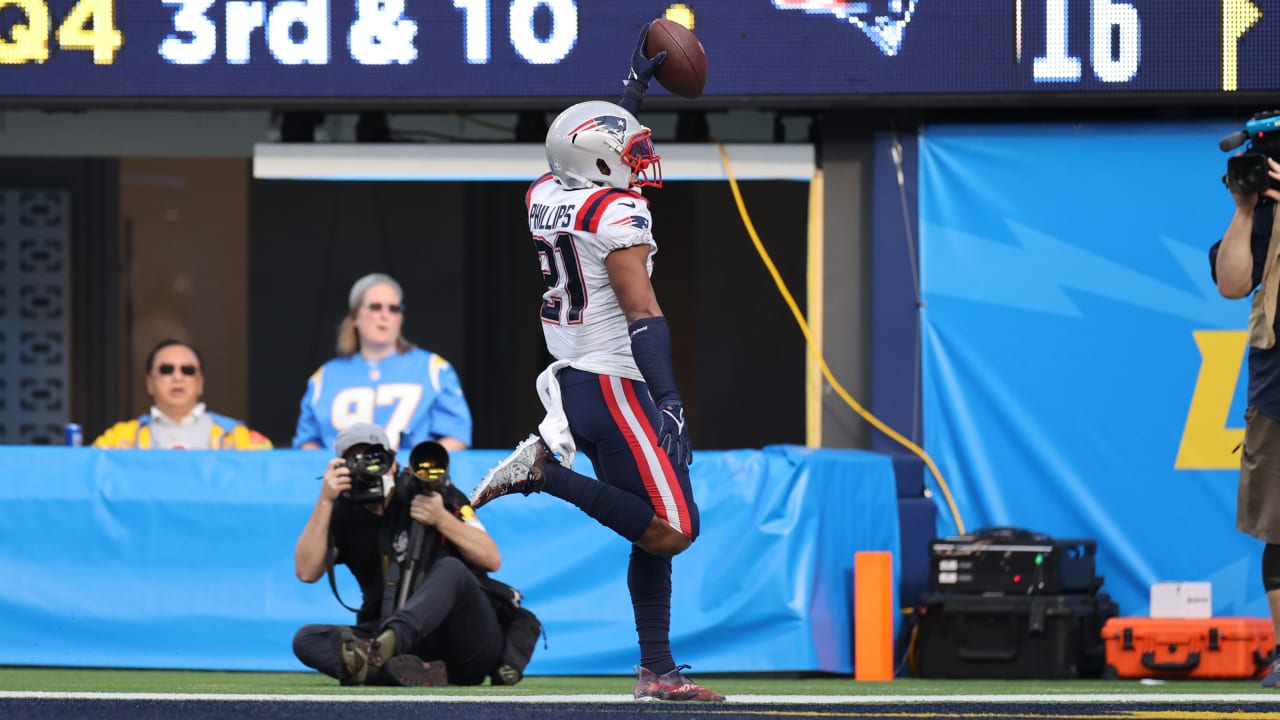 Adrian Phillips pick-six propels Patriots past Chargers 27-24