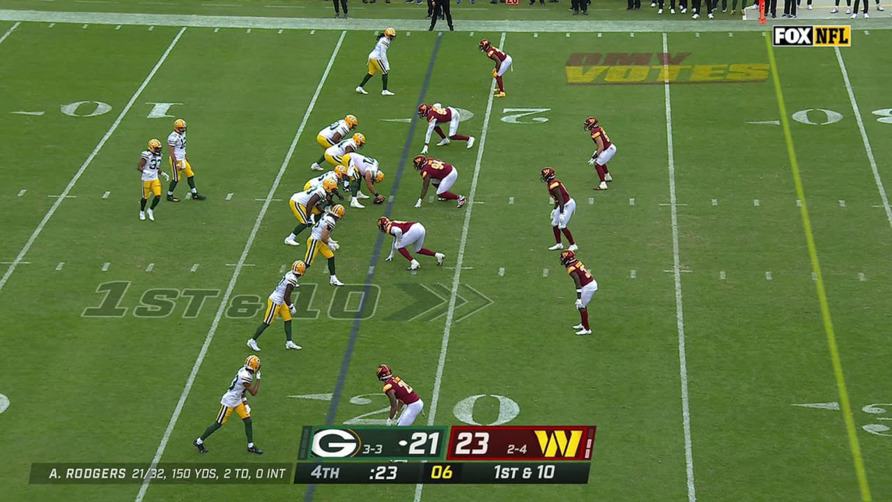 Green Bay Packers 21-23 Washington Commanders