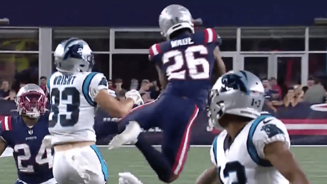 New England Patriots cornerback Shaun Wade takes personal elevator