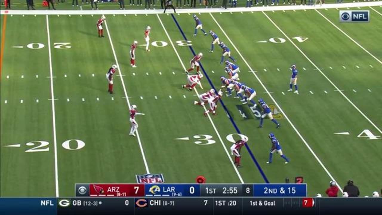 'What a throw!' Los Angeles Rams quarterback John Wolford's back