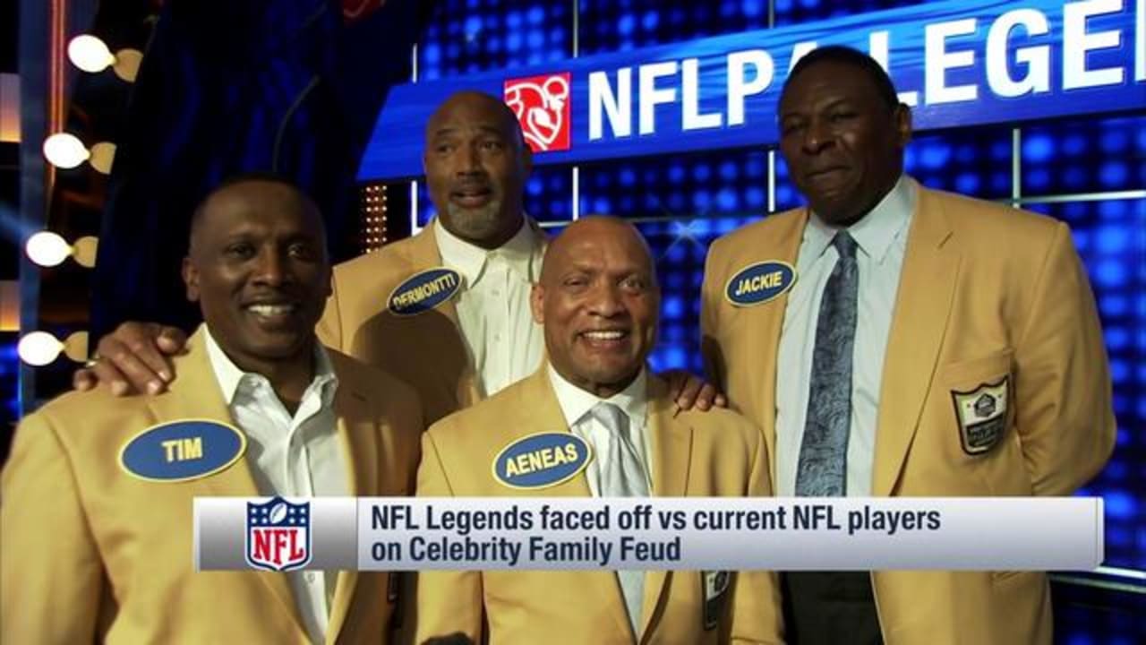 NFL legends faced off vs. current players on 'Celebrity Family Feud'