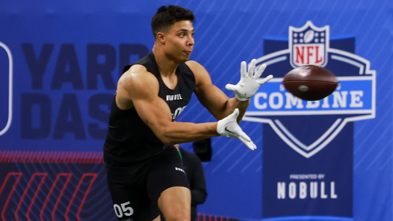 Running back Zach full 2023 NFL Scouting Combine workout