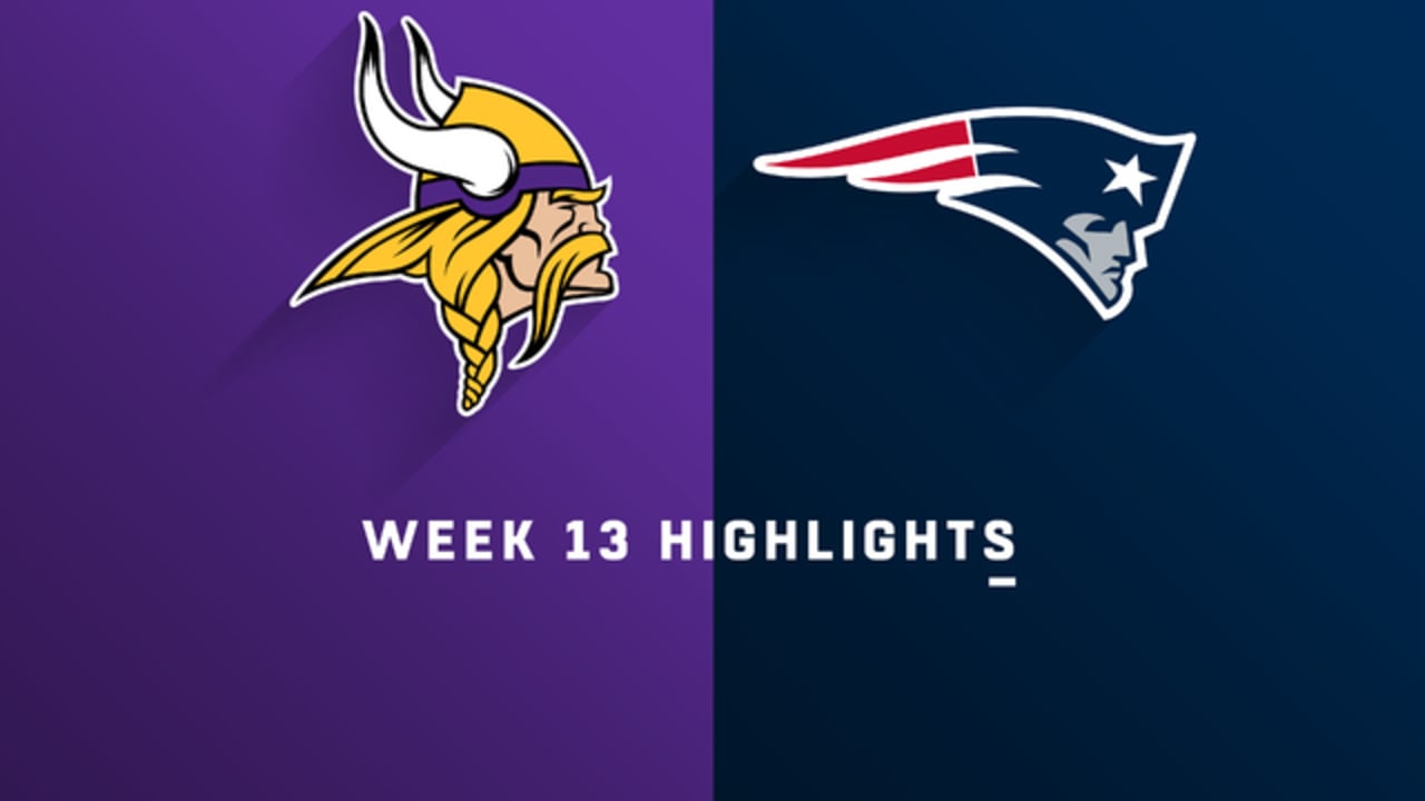 Vikings vs. Patriots highlights Week 13