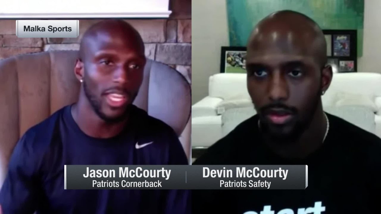 New England Patriots safety Devin McCourty and cornerback Jason