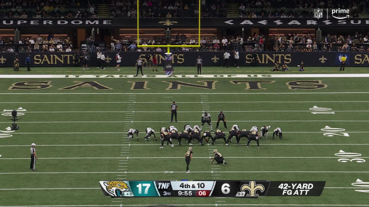 New Orleans Saints Kicker Blake Grupe S Third Successful Field Goal Of