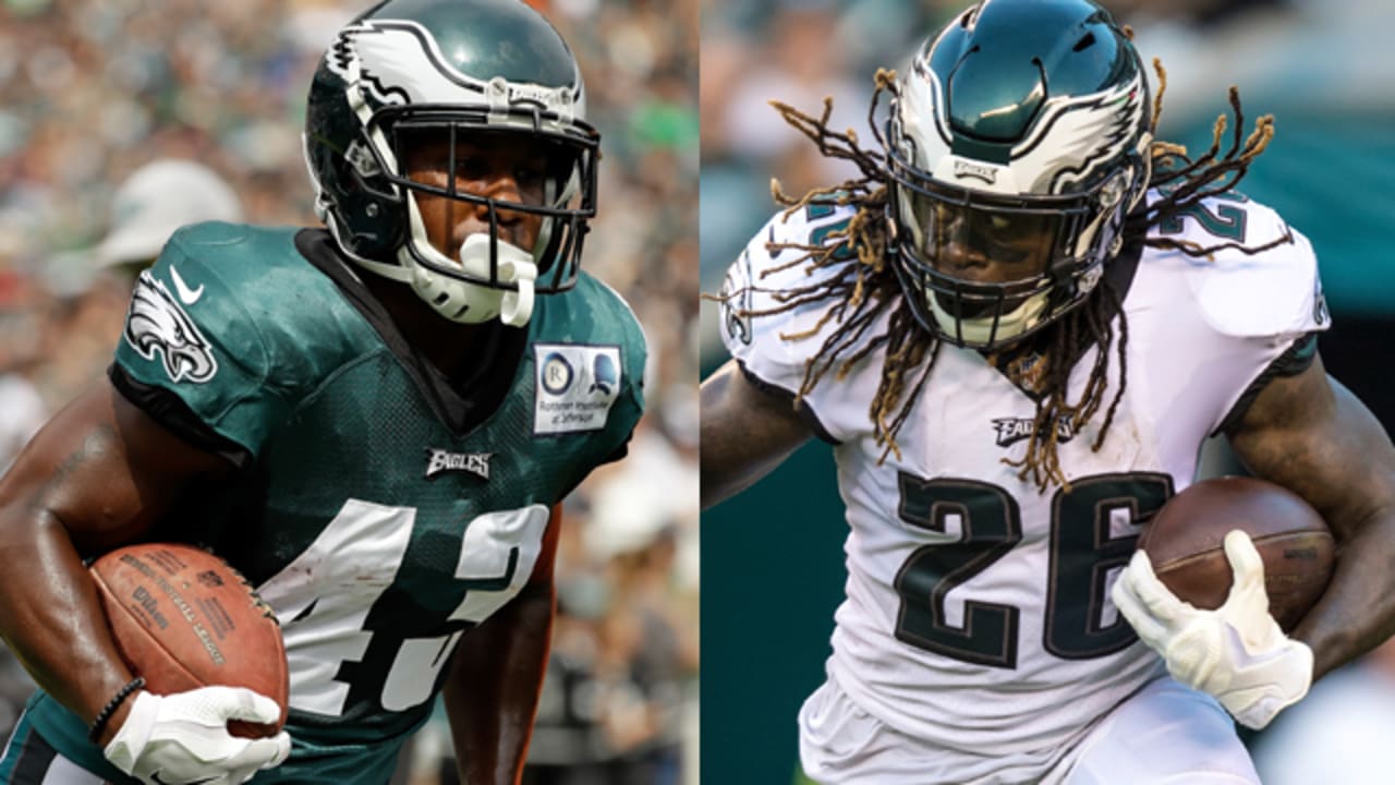 Randy Moss Philadelphia Eagles running backs Darren Sproles, Jay Ajayi