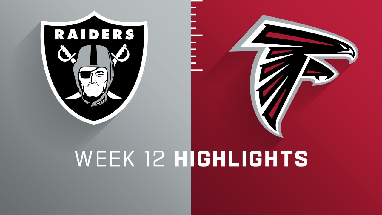 Las Vegas Raiders vs. Atlanta Falcons highlights Week 12