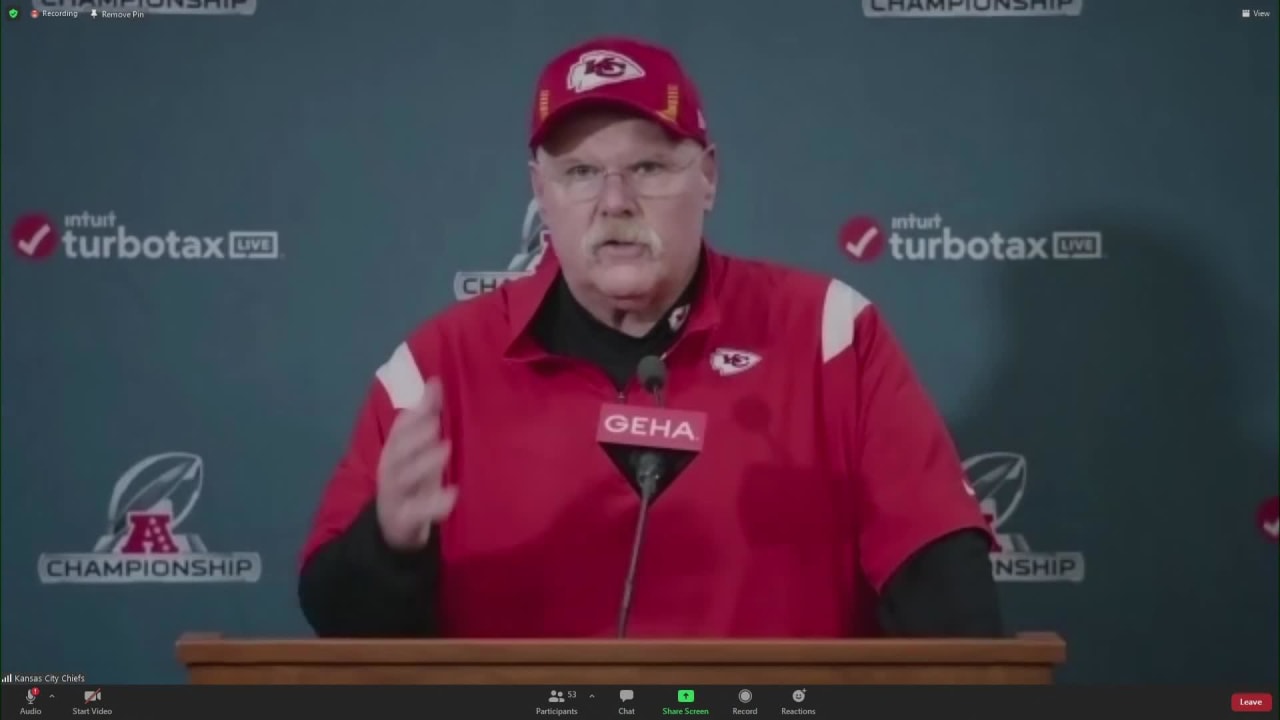 Chiefs coach Andy Reid on the play-calling against the Bengals