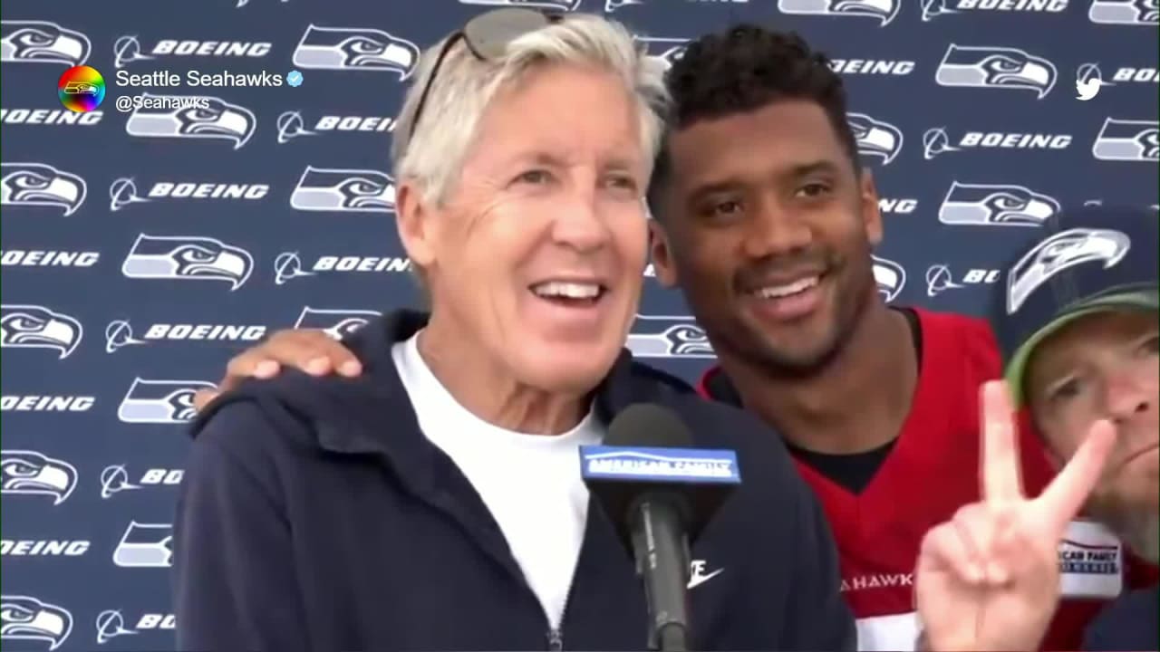 Seahawks HC Pete Carroll says Russell Wilson will move to injured