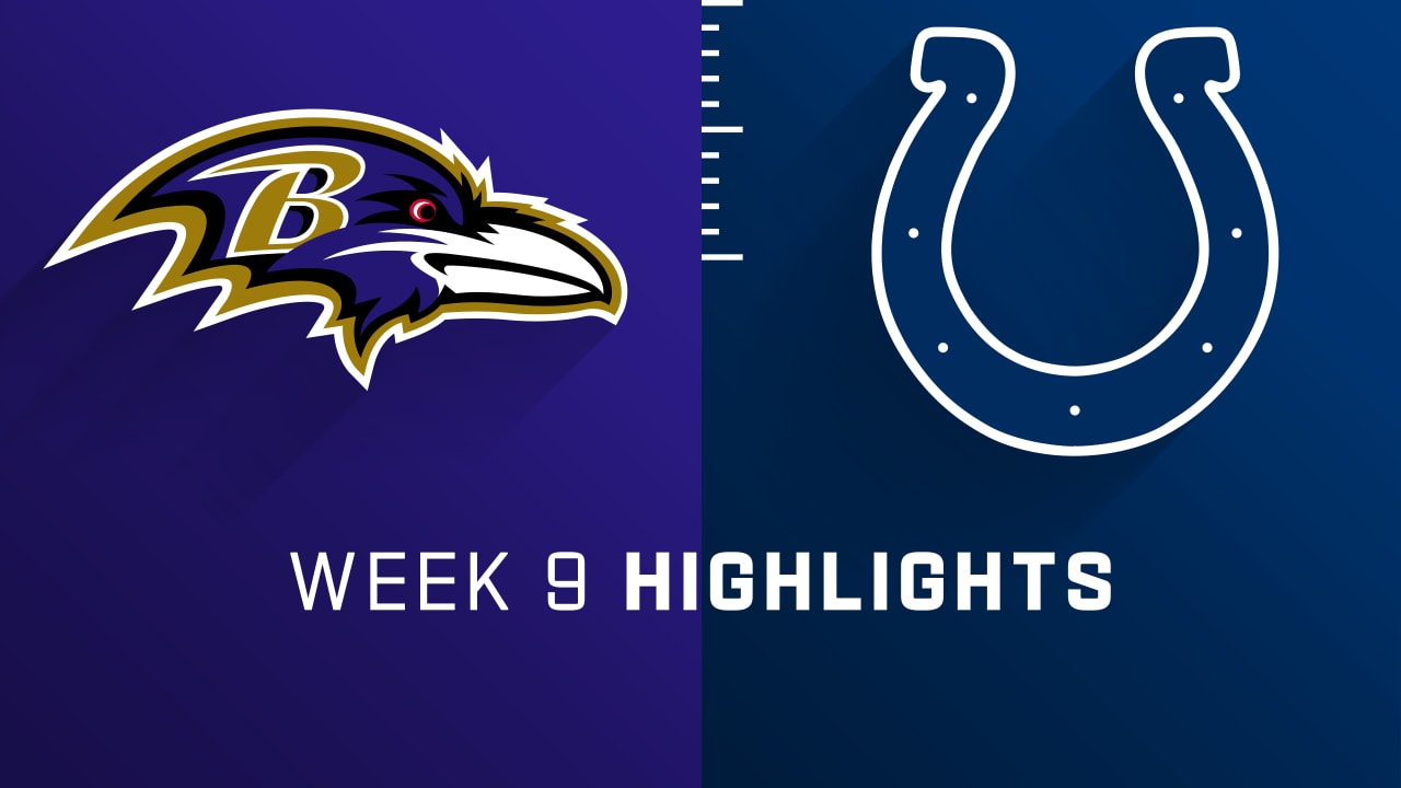 Baltimore Ravens vs. Indianapolis Colts highlights Week 9