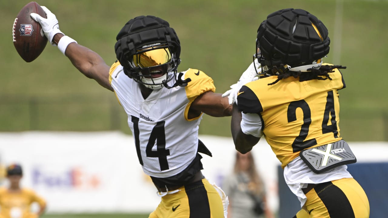 Pittsburgh Steelers #8 Melvin Ingram 2021 Practice Used Gold Defense Jersey