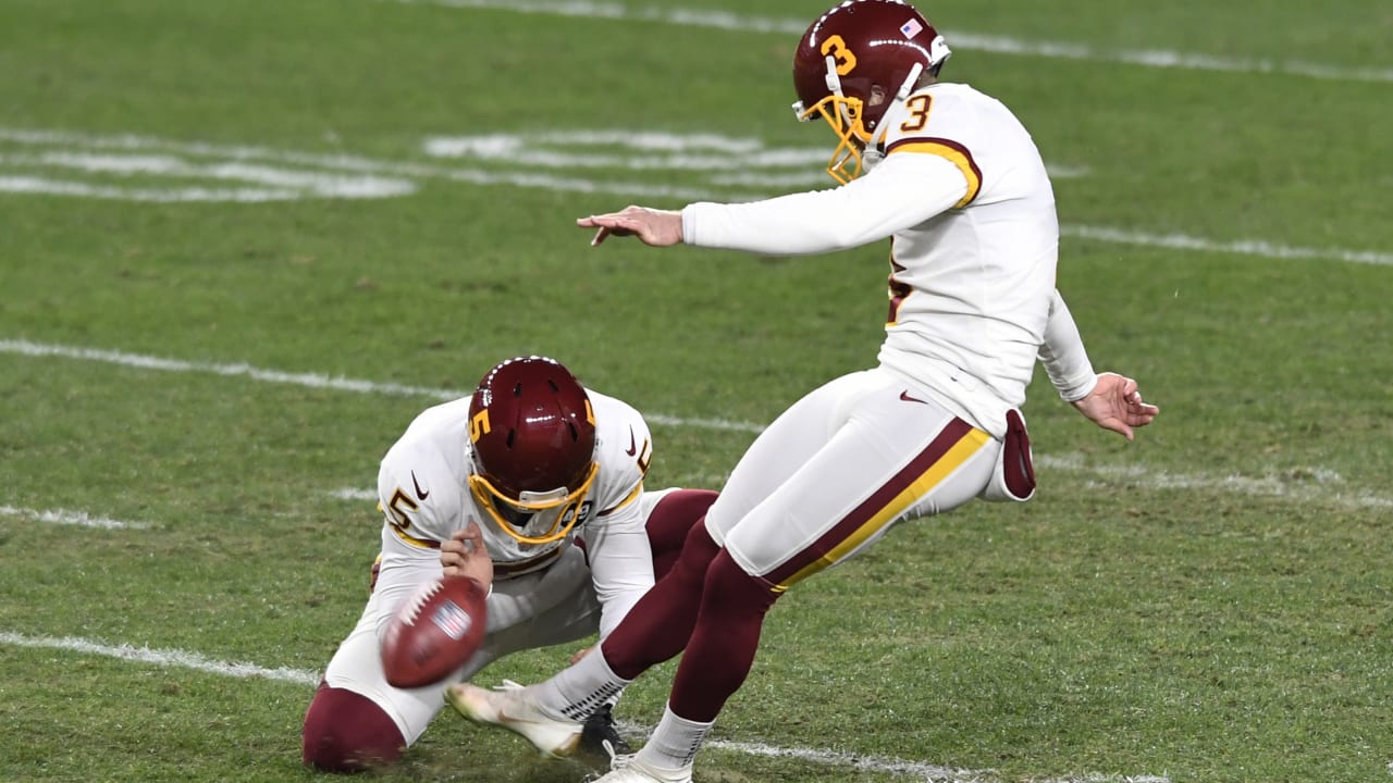 Washington Football Team kicker Dustin Hopkins' 45yard field goal