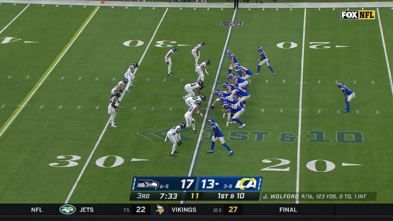 Seattle Seahawks cornerback Tariq Woolen's closing speed is off the