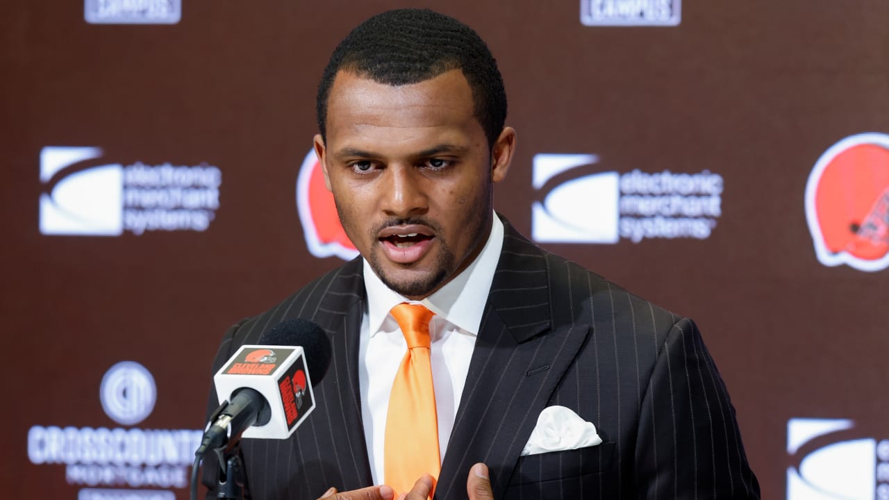 Deshaun Watson introduced as Browns quarterback, maintains innocence amid  allegations