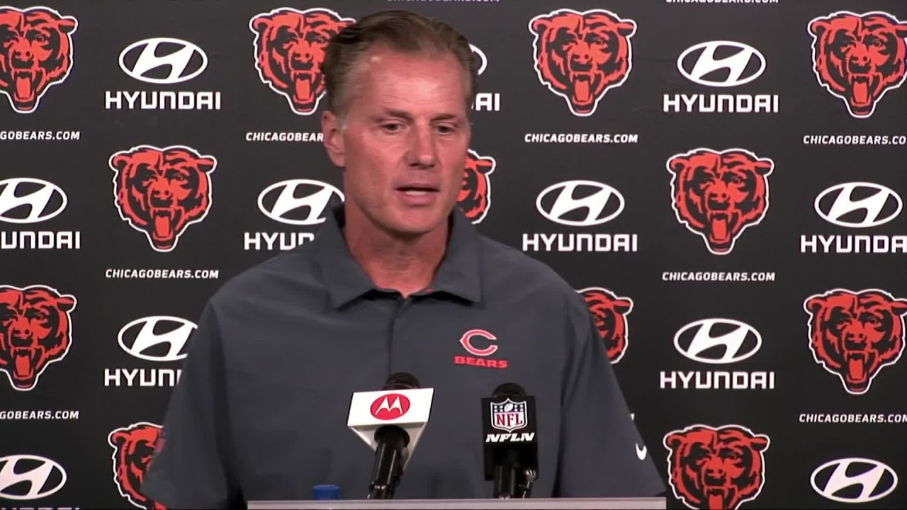 Chicago Bears head coach Matt Eberflus on wide receiver Chase Claypool  being away from Bears facility