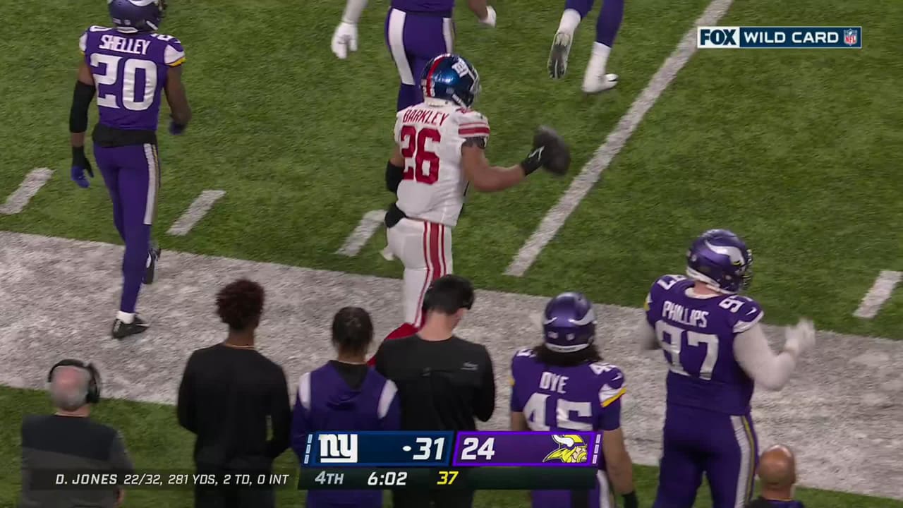 Highlights and Best Moments: Giants 31-24 Vikings in NFL Playoffs