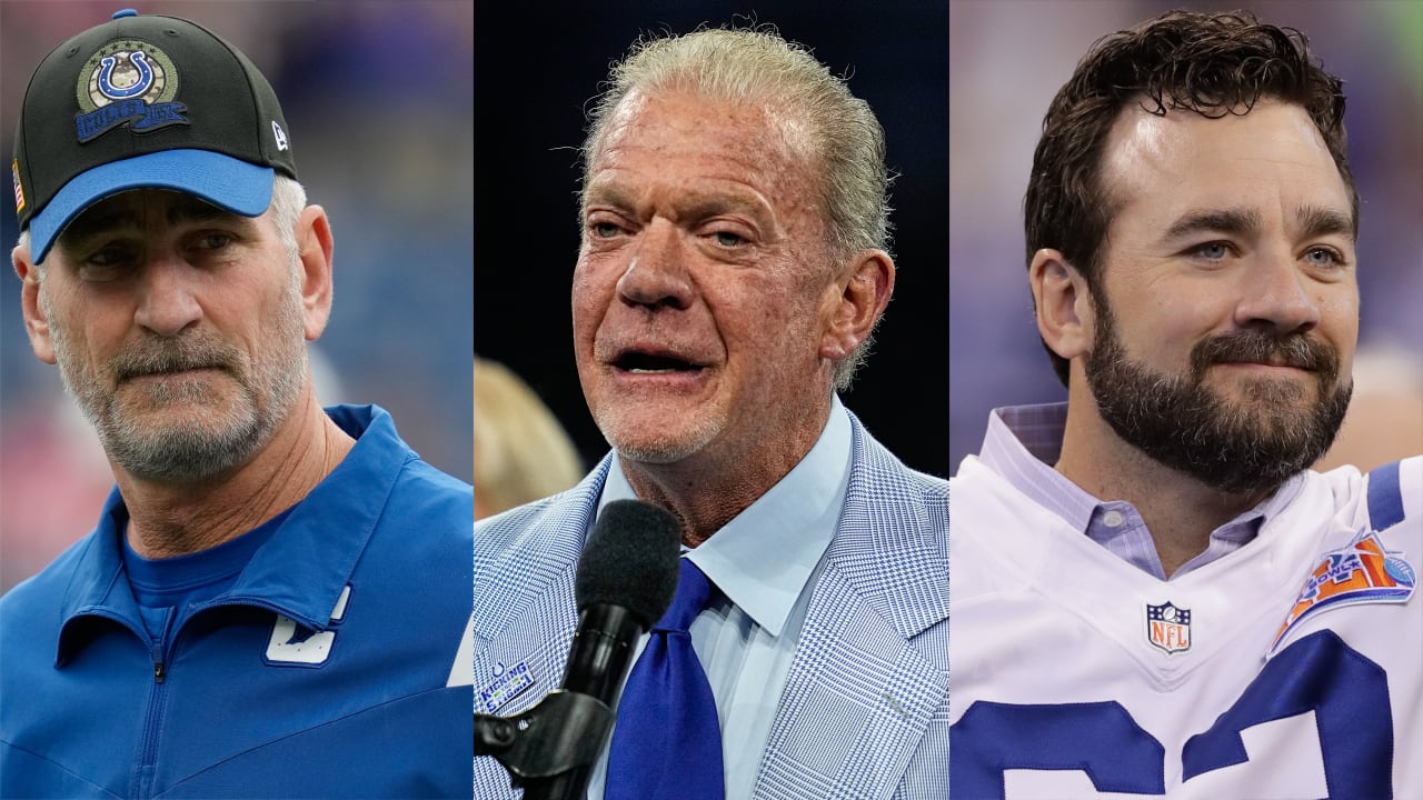 Jim Irsay explains hiring of Jeff Saturday as Colts interim head