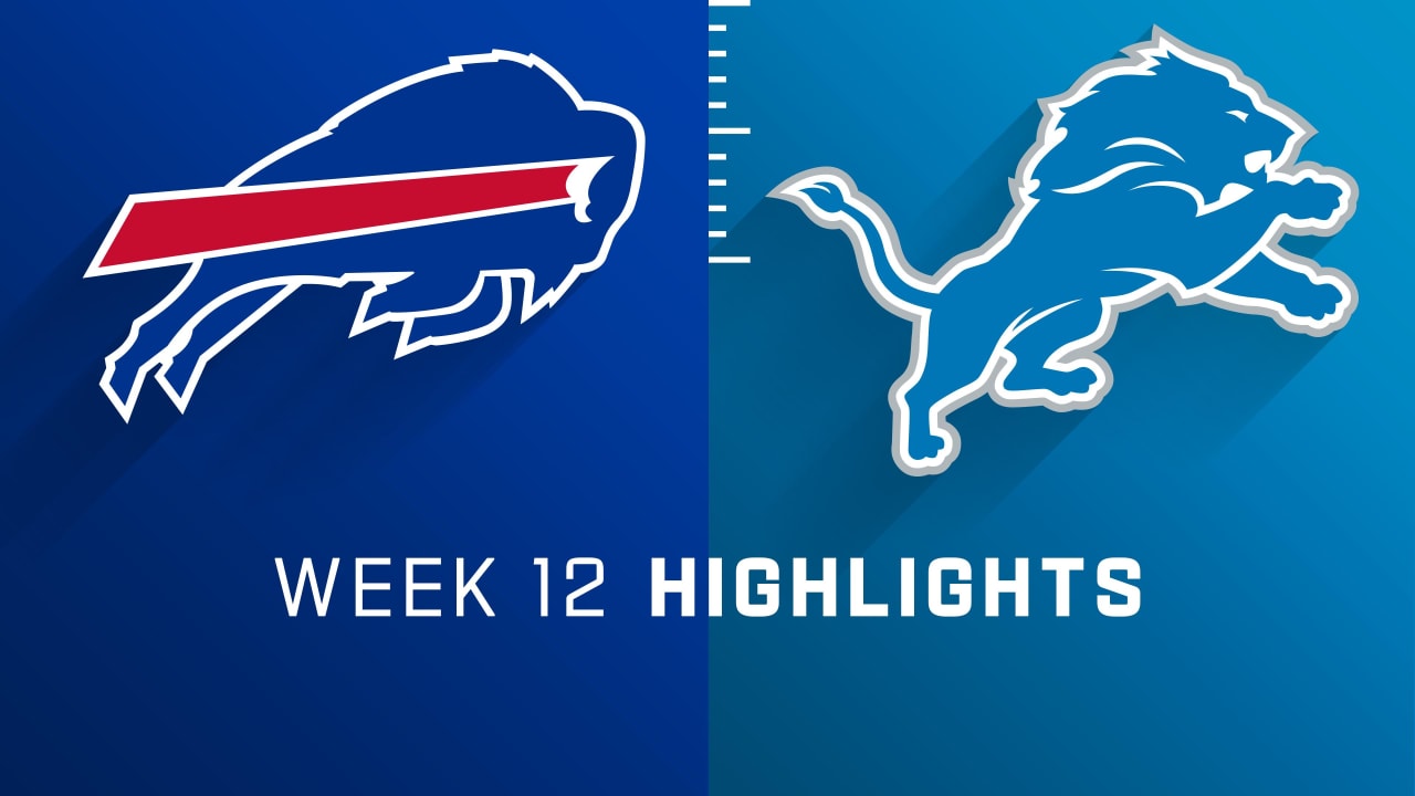 Buffalo Bills vs. Detroit Lions highlights Week 12